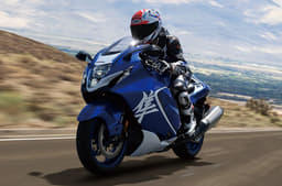 Suzuki Hayabusa Special Edition riding shot